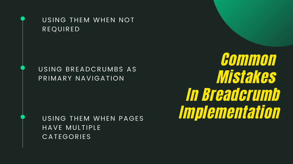 Common Mistakes In Breadcrumb Implementation