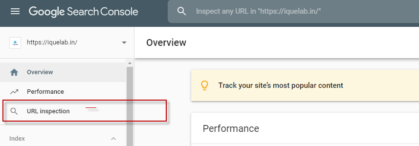 URL inspection