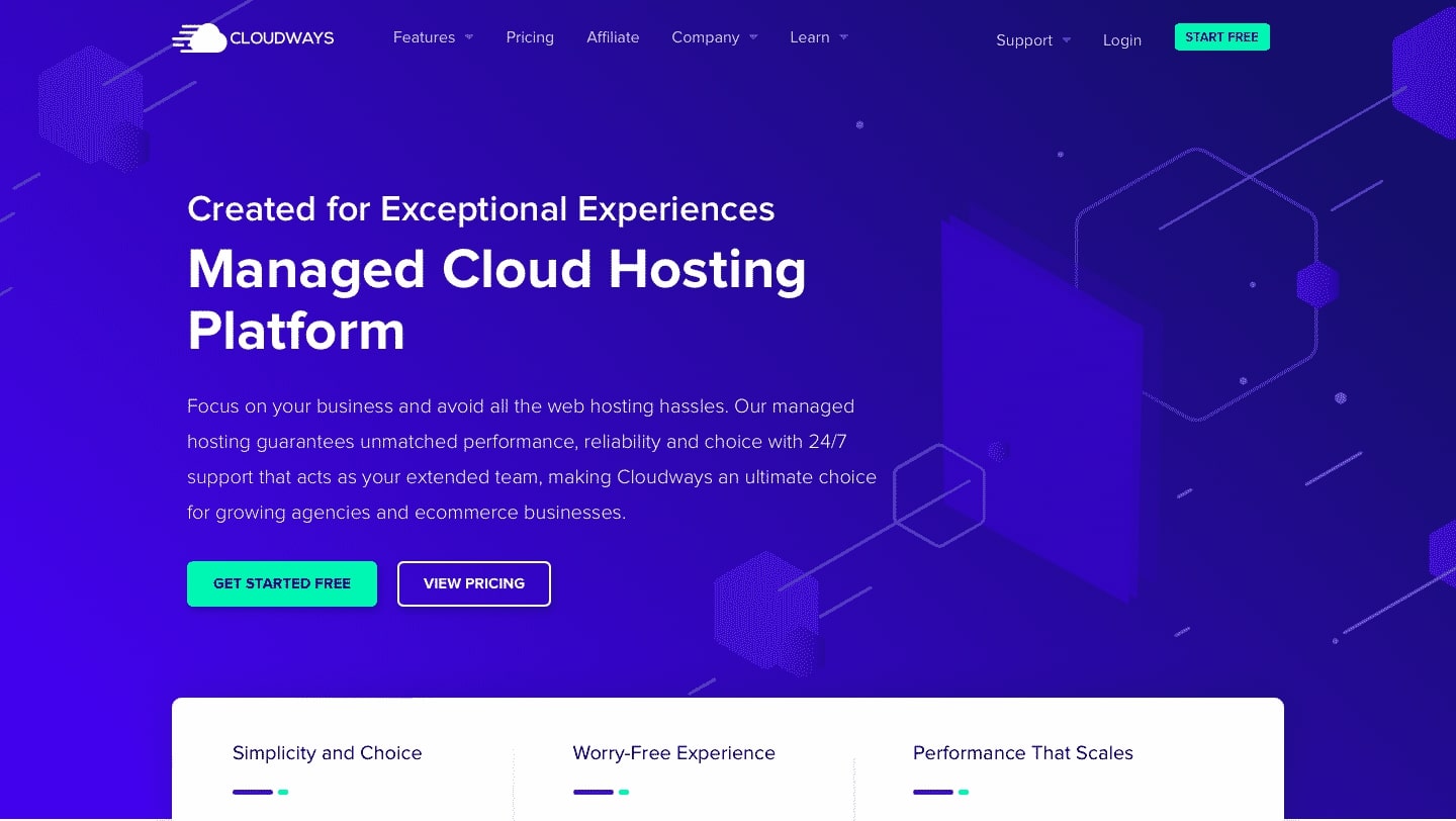Cloudways is best web hosting service that offer hosting for WordPress & Business sites like VPS, Cloud, Managed WordPress, WooCommerce, etc.