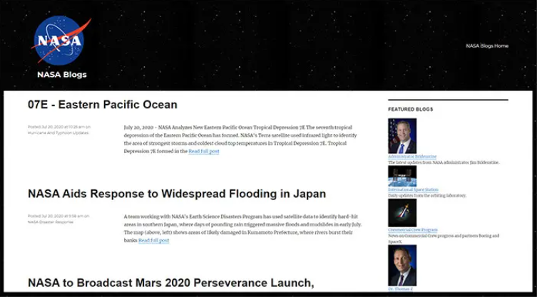 NASA Blogs